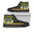American Samoa High Top Shoes - Polynesian Gold Patterns Collection Unisex Black - Polynesian Pride