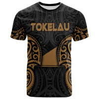 Tokelau Polynesian T Shirt Tokelau Spirit Gold Unisex Gold - Polynesian Pride