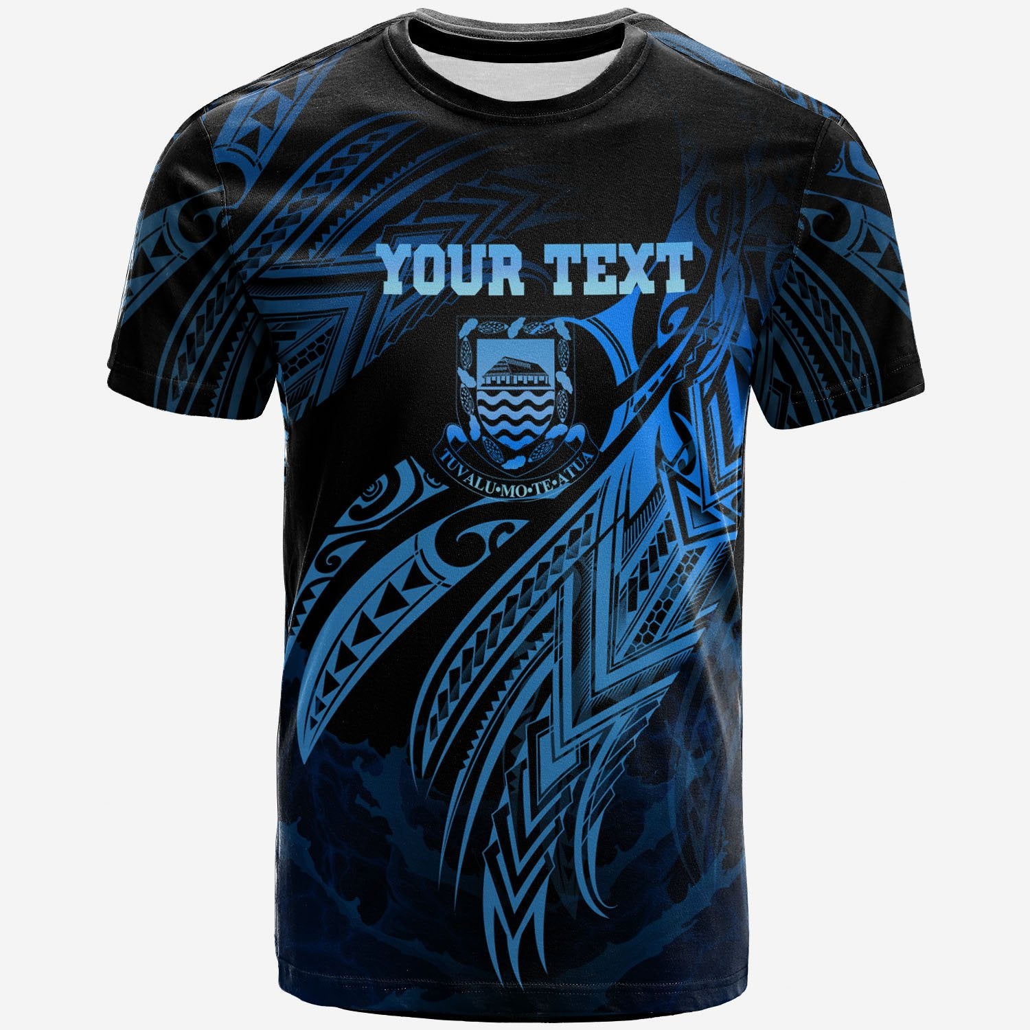 Tuvalu Polynesian Custom T Shirt Legend Blue Version Unisex Blue - Polynesian Pride
