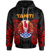 Tahiti Polynesian Hoodie Tahitians Spirit Unisex Red - Polynesian Pride