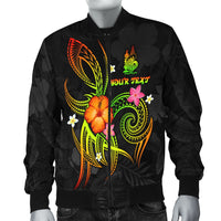 New Caledonia Polynesian Personalised Men's Bomber Jacket - Legend of New Caledonia (Reggae) - Polynesian Pride