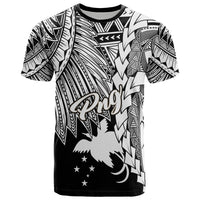 Papua New Guinea Polynesian T Shirt Tribal Wave Tattoo White Unisex White - Polynesian Pride