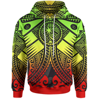 Chuuk Hoodie Reggae Seal with Polynesian Tattoo Unisex Reggae - Polynesian Pride