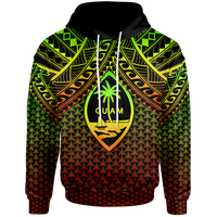 Polynesian Guam Custom Hoodie Reggae Vintage Polynesian Patterns Unisex Reggae - Polynesian Pride