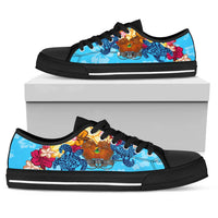Papua New Guinea Low Top Shoes - Tropical Style - Polynesian Pride