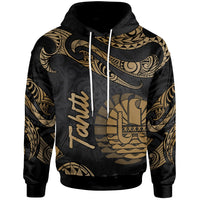 Tahiti Hoodie Polynesian Tattoo Gold Version Unisex Gold - Polynesian Pride