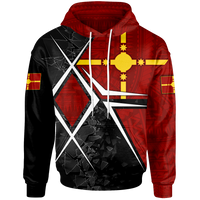 Rotuma Polynesian Hoodie Rotuman Flag Unisex Red - Polynesian Pride
