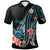 Tuvalu Polo Shirt Turquoise Polynesian Hibiscus Pattern Style Unisex Turquoise - Polynesian Pride