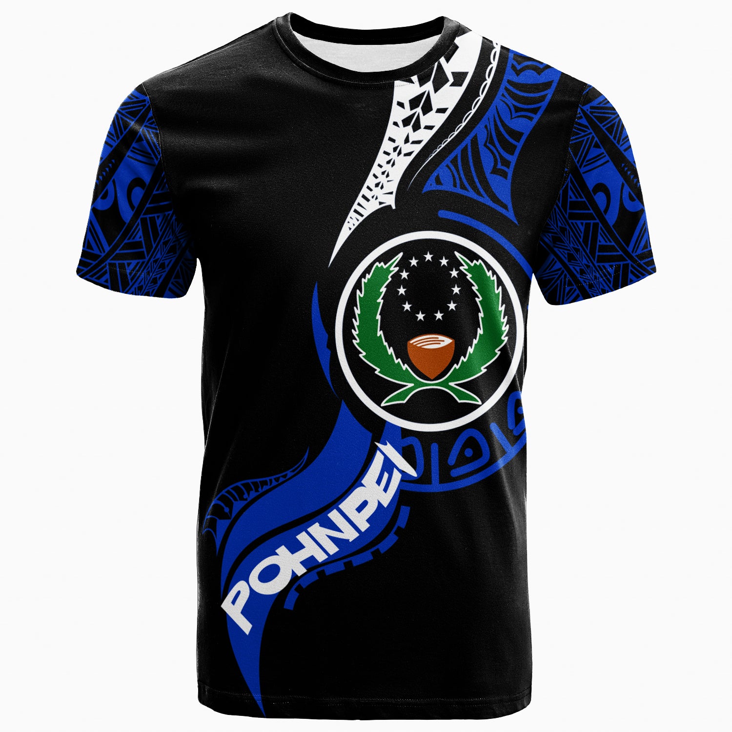 Pohnpei T Shirt Micronesia Pride LT12 Unisex Black - Polynesian Pride