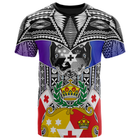 Tonga T Shirt Tonga Coat of Arms Colorful Style Unisex Blue - Polynesian Pride