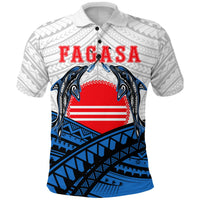 American Samoa Polo Shirt Fagasa Fealofani Samoa LT12 Unisex Blue - Polynesian Pride
