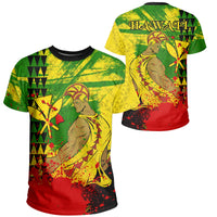 Hawaii Reggae Kanaka Maoli Warrior Spearhead T Shirt Unisex Red - Polynesian Pride