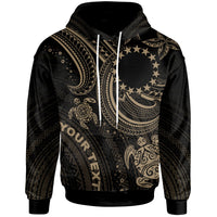 Cook islands Custom Hoodie Gold Turtle Unisex Gold - Polynesian Pride