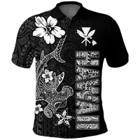 Custom Hawaii Hammerhead Shark Hibiscus Hawaii Pattern Polo Shirt LT2 - Polynesian Pride