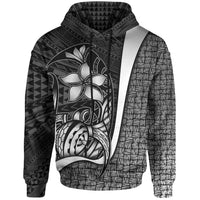 Polynesian Hoodie White Turtle with Hook Unisex WHITE - Polynesian Pride