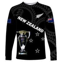 New Zealand Champions Rugby 2022 Long Sleeve Shirt - LT12 Unisex Black - Polynesian Pride