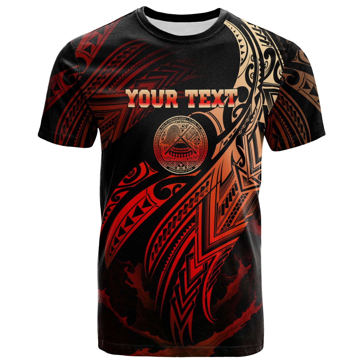 American Samoa Polynesian Custom T Shirt American Samoan Legend Red Version Unisex Red - Polynesian Pride