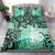 New Caledonia Bedding Set - Vintage Floral Pattern Green Color Green - Polynesian Pride