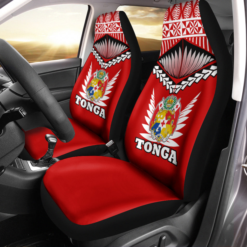 Tonga Car Seat Covers - Tongan Pride - LT12 Universal Fit Red - Polynesian Pride