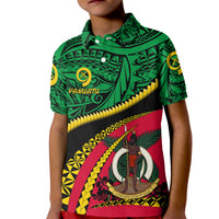 Vanuatu Polo Shirt - Road To Hometown For Kid Unisex Green - Polynesian Pride