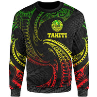 Tahiti Polynesian Sweater - Reggae Tribal Wave Unisex Reggae - Polynesian Pride