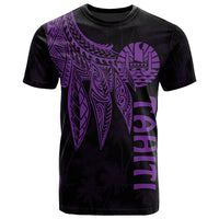 Tahiti T Shirt Polynesian Wings (Purple) Unisex Purple - Polynesian Pride
