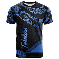 Tokelau Polynesian T Shirt Polynesian Tattoo Blue Version Unisex Blue - Polynesian Pride