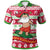 Hawaii Christmas Polo Shirt Santa Surfing Unisex Red - Polynesian Pride