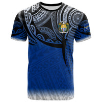 Nauru Polynesian T Shirt Tattoo Pattern Unisex Blue - Polynesian Pride