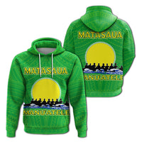 American Samoa Hoodie Matasaua Manua Pride LT12 Unisex Green - Polynesian Pride