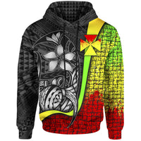 Wallisnd Futuna Polynesian Hoodie Reggae Turtle with Hook Unisex REGGAE - Polynesian Pride