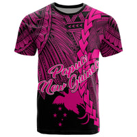 Papua New Guinea Polynesian T Shirt Tribal Wave Tattoo Pink Unisex Pink - Polynesian Pride