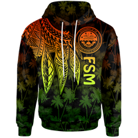 Federated States of Micronesia Hoodie Polynesian Wings (Reggae) Unisex Reggae - Polynesian Pride