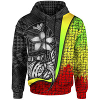 Polynesian Hoodie Reggae Turtle with Hook Unisex REGGAE - Polynesian Pride