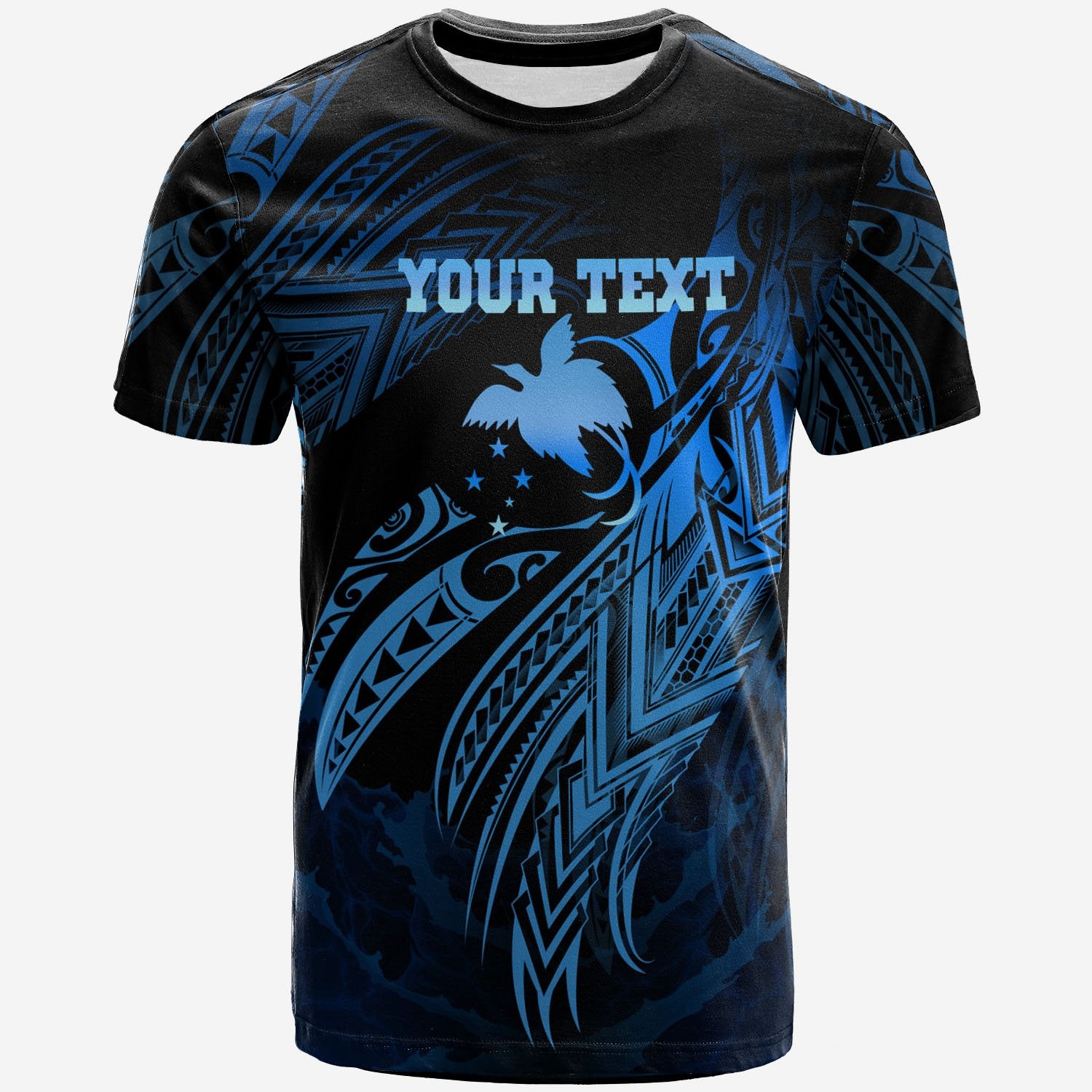 Papua New Guinea Polynesian Custom T Shirt Legend Blue Version Unisex Blue - Polynesian Pride