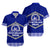 Tonga Tupou College Toloa Hawaiian Shirt - Ngatu Pattern - LT12 Blue - Polynesian Pride