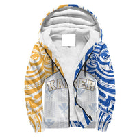 Hawaii Sherpa Hoodie - Kanaka Kaiser High School Sherpa Hoodie Demodern Style AH White - Polynesian Pride