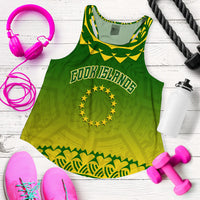 Cook Islands Turtle With Tribal Women Tank Top - LT12 - Polynesian Pride