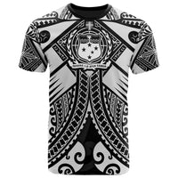 Samoa Polynesian T shirt Samoa White Seal with Polynesian Tattoo Unisex White - Polynesian Pride