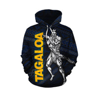 Samoa Polynesian Hoodie Samoan Polynesian Legend God Tagaloa - Polynesian Pride