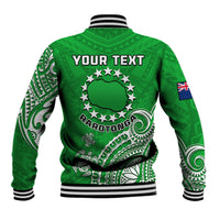 (Custom Personalised) Rarotonga Cook Islands Polynesian Turtle Art Baseball Jacket LT14 - Polynesian Pride