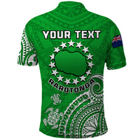 Custom Rarotonga Cook Islands Polynesian Turtle Art Polo Shirt LT14 - Polynesian Pride