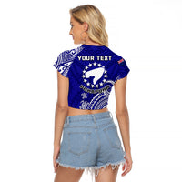 (Custom Personalised) Pukapuka Cook Islands Polynesian Turtle Art Crop T Shirt LT14 - Polynesian Pride