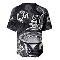 (Custom Personalised) Tonga Kumete Kava Bowl Sila Vibes - Black Baseball Jersey LT8 - Polynesian Pride