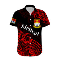 (Custom Personalised) Ribaberiki Kiribati Coat Of Arms Mix Red Polynesian Hawaiian Shirt LT14 - Polynesian Pride