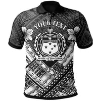 Samoa Custom Polynesian Polo Shirt Samoa White Seal Camisole Hibiscus Style Unisex White - Polynesian Pride