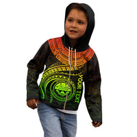 Federated States of Micronesia Polynesian Custom Zip up Hoodie FSM Waves (Reggae) - Polynesian Pride