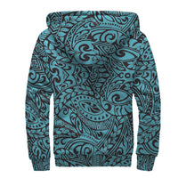 Blue Polynesian Sherpa Hoodie - Polynesian Pride