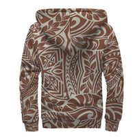 Brown Polynesian Sherpa Hoodie - Polynesian Pride