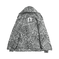 Hawaiian Pattern Inside Print Zip Hoodie - Polynesian Pride